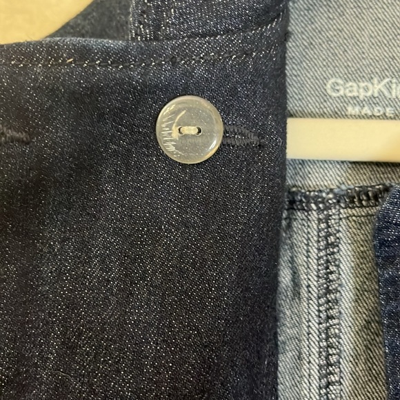 Gap Kids Girls Denim peplum jacket Sz Medium Military style - Picture 7 of 9